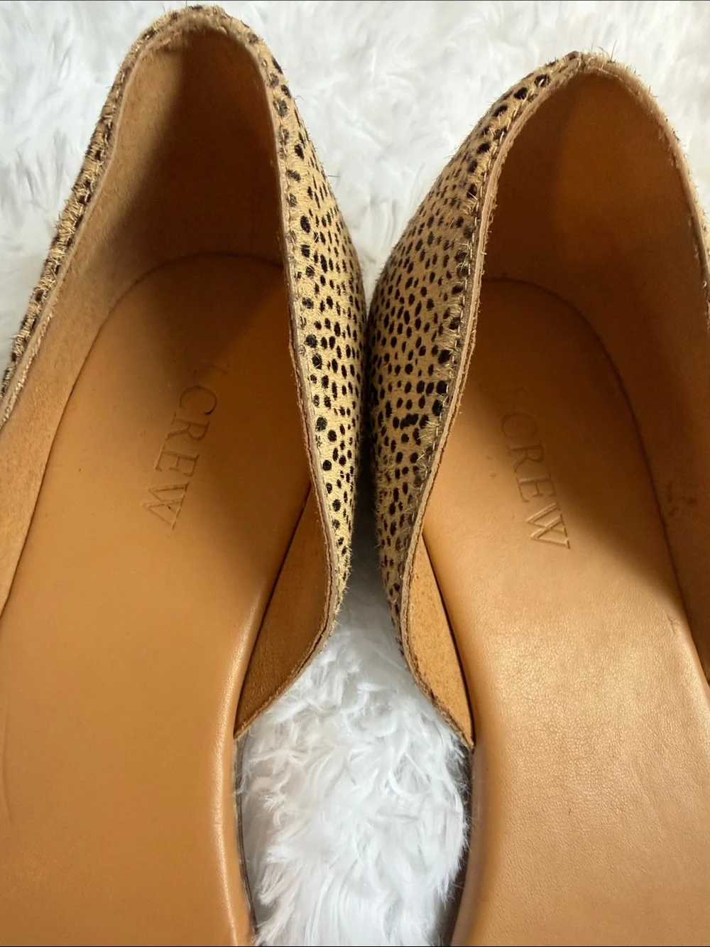 J Crew leather Open-Toe Flats